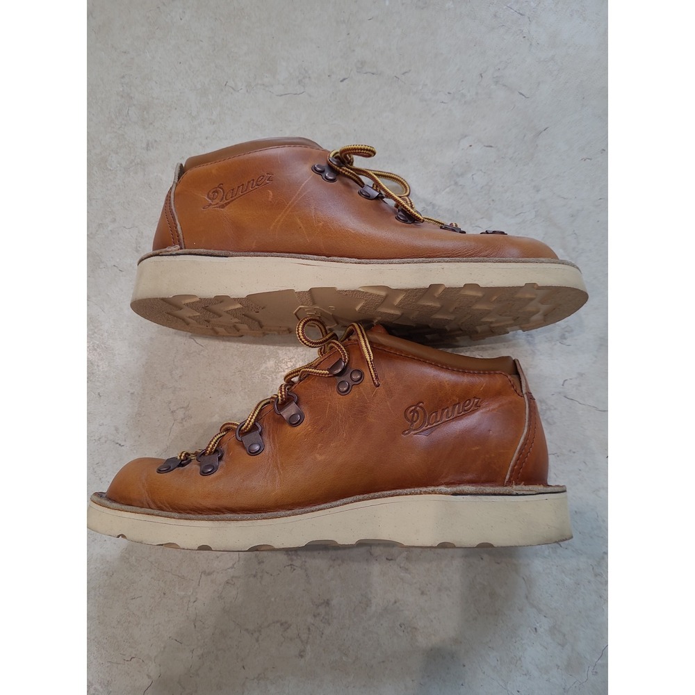 Danner Tramline Leather work hiking lace up Boot vibram sole Women SZ 7 GUC gorp - Picture 6 of 11